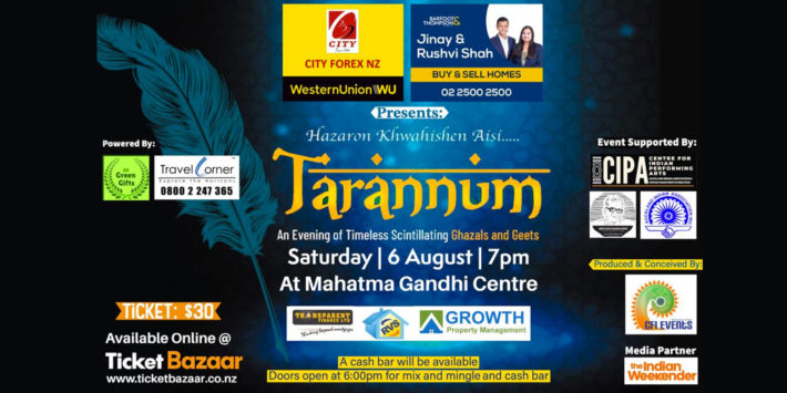 Tarannum – An Evening of Timeless Scintillating Ghazals and Geets